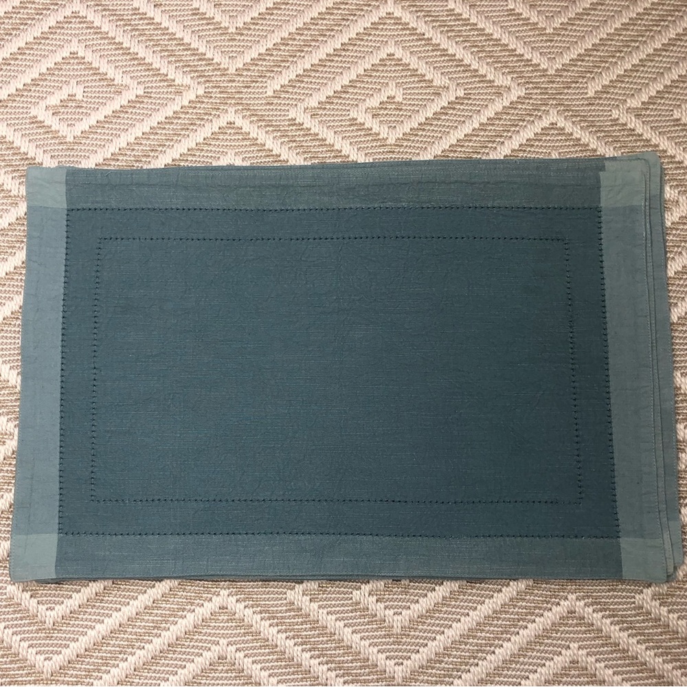 Pottery Barn Placemats Set of 9 Robin's Egg Blue Bundle